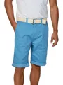 riverso Kurze Hosen Herren Sommer Chino Shorts mit Gürtel Regular Fit RIVHenry Bermuda Stretch, Größe:W 44, Farbe:Middle Blue