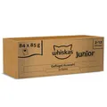 WHISKAS Junior Nassfutter in Gelee 84 x 85g Geflügel Auswahl