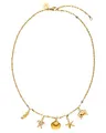 Purelei Underwater World Kette Damen (Gold) – Halskette Damen aus langlebigem Edelstahl – Wasserfeste Kette mit Anhänger – 40-45 cm Länge verstellbar – Halskette für deinen individuellen Look
