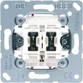 Jung Doppel-Taster-Einsatz 535U5 10A, 250V, 2 Schließer, mit Federklemmen, IP20