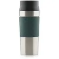 Blumtal Isolierflasche Thermobecher Classic aus Edelstahl - auslaufsicher Becher to go, hält 4h heiß/ 8h kalt, 360° Trinköffnung, Easy Quick-Press-Verschluss grün 500 ml
