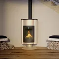 Warmluftofen Masterflamme Grande II Creme Werkstattofen 17 kW Holzofen Kaminofen