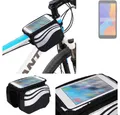 K-S-Trade Handyhülle für Alcatel 1 (2021), Rahmentasche Fahrrad-Halterung Rahmenhalterung Fahrrad