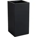 VIVANNO Pflanzkübel Fiberglas BLOCK Säule, Anthrazit matt - 40x40x80 cm - Grau
