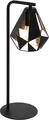 Schwarz Kupferrot Moderne Tischlampe Nachtlampe 1x60W/E27 22x16x50,5 [cm]