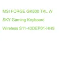 MSI FORGE GK600 TKL W SKY Gaming Keyboard Wireless S11-43DEP01-HH9