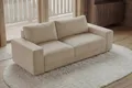 riess-ambiente 3-Sitzer LOFT 210cm champagner/beige - Chenille, Taschenfederkern, Rundumbezug, Einzelartikel 1 Teile, Moderne Couch - ideal für Wohn- und Schlafzimmer oder Loft-Wohnungen