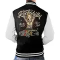 GASOLINE BANDIT® Collegejacke für Rockabilly Rock'n Roll Fans: Let The Good Times roll XXL