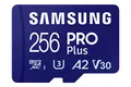 Samsung PRO Plus microSD-Karte + SD-Adapter, 256 GB, Für Mobile Gaming auf Smartphones, Tablets und Handheld Konsolen, UHS-I U3, Full HD & 4K UHD, 180 MB/s Lesen, 130 MB/s Schreiben, MB-MD256SA/EU