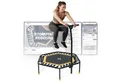 SportPlus Fitnesstrampolin SP-T-1100-Y, Ø 126 cm, mit Haltefunktion, Indoor Jumping, Gummiseile, Ø 126 cm