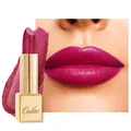 Lippenstift Metallic Glanz Finish, MagentaRosa Langanhaltender Glitzer Lippen...