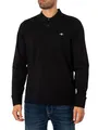 Gant Herren Reg Shield Pique Rugger Polohemd, Schwarz, S EU
