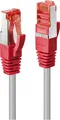 LINDY Patchkabel Cat6 CrossOver S/FTP grau/rot 2.00m