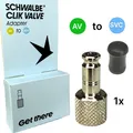 Schwalbe Fahrrad Clik Valve SCV Klick Ventil System (AV) Auto MTB Ventil Set