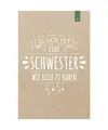 Glück ist eine Schwester wie Dich zu haben: Liebevoll gestaltetes Notizbuch im