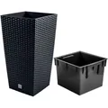 Rato Drts265 Hoher Blumentopf Mit Einsatz  Anthrazit