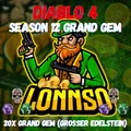 Diablo 4 - Season 12 - 20x Grand Gem (Großer Edelstein) nach Wahl - Softcore
