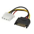 SATA Stromkabel 15cm auf LP4 Adapterkabel LINDY Stromanschluss