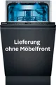 SIEMENS vollintegrierbarer Geschirrspüler iQ500 SR65ZX22ME, 10 Maßgedecke, Schnelle und clevere Reinigung dank varioSpeed Plus