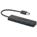 4-Port USB 3.0 Hub Ultra Slim Datenhub MacBook Pro iMac Surface XPS Computer