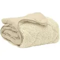 vidaXL Ganzjahresbettdecke Gepolstert Creme 135 x 220 cm 42026294