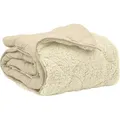 vidaXL Ganzjahresbettdecke Gepolstert Creme 135 x 220 cm - Creme
