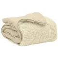vidaXL Ganzjahresbettdecke Gepolstert Creme 135 x 220 cm