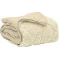 Ganzjahresbettdecke Gepolstert Creme 135 X 220 Cm Vidaxl