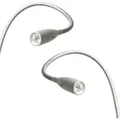 kalb LED Bettleuchte Aluminium Silbergrau Warmweiß Leseleuchte Nachttischlampe 2er Set Silbergrau