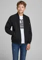 Jack & Jones Junior Bomberjacke JJERUSH windabweisend und pflegeleicht unifarben, modisch, regular fit, Web, Stehkragen