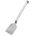 Rösle Haken Pfannenschaufel, Hochwertiger Pfannenwender mit abgrundetem Blatt, Edelstahl 18/10, Spülmaschinengeeignet, 33 Cm