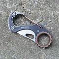 CRKT Compano – Mini-Taschenmesser mit Karabiner für den Schlüsselbund