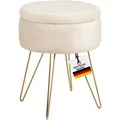 Albatros Hocker CANNES Samt Bezug Beige