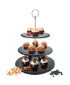 Etagere 3 Stöckig Ø30cm aus Schiefer Kuchenplatte Kuchenständer Servierständer
