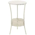 vidaXL Bistrotisch Vintage-Stil Rund Metall Weiß Stehtisch Bartisch Partytisch