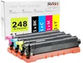 Toner Set kompatibel Brother HL-L3240CDW MFC-L3760CDW DCP-L3560CDW ersetzt 248XL TN-248XL – Schwarz, Cyan, Magenta, Gelb