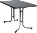 Gartentisch - Grau - 115 x 70 cm - Mecalit - Metallgestell - klappbar