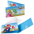 8  Super Mario Brothers  Einladungskarten mit Umschlägen Geburtstagseinladungen
