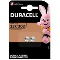 kQ Duracell Knopfzelle Silver Oxide 303/357 SR44 1.5V Batterien 2er Blister