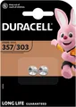 Duracell Knopfzellen-Batterie 357/303 Uhrenbatterie 2er Blister
