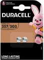 2er Blister Duracell 357/303 Knopfzelle Batterie V357 V303 SR44 1,5V