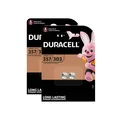 2x 2er Blister Duracell 357/303 Knopfzelle Batterie V357 V303 SR44 1,5V