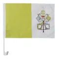 AZ FLAG - Autofahne Vatikanstadt - 45x30 cm - Staat Vatikanstadt Autoflagge 30 x 45 Cm - Auto Flaggen