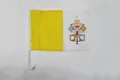 Drapeau de voiture Vatican 45x30cm - Carflag vatican 30 x 45 cm - Neu