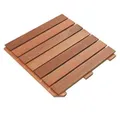 ROG-Gardenline Holzfliesen 4x FSC Bangkirai Fliese 50x50 cm 1 m² Holzfliese Terrassenfliese, Bangkirai