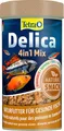 Tetra Delica Mix Naturfutter - Mischung mit 4 verschiedenen Futtertieren (Wasserflöhe, Artemia, Krill, Gammarus), natürliche Snacks für Zierfische, 250 ml Dose