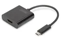 DIGITUS USB Typ-C Grafik Adapter, USB Type-C zu HDMI Typ A, 4K Ultra HD 30Hz, Kunststoff, Schwarz
