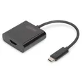 DIGITUS USB Type-C zu HDMI Grafik-Adapter 4K 30Hz Schwarz Anschluss Monitor TV