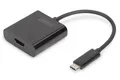 DIGITUS USB 3.1 Typ-C zu HDMI Grafikadapter 4K schwarz DA-70852