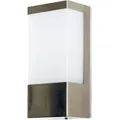 Außenlampe Wandleuchte Wandlampe E27 IP44 Aussenleuchte Eingangsbeleuchtung max 60W Gartenleuchte 230V Nickel Matt - Silber
